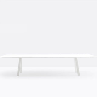 Pedrali Arki-table outdoor 300x120 cm. in white solid laminate - Buy now on ShopDecor - Discover the best products by PEDRALI design