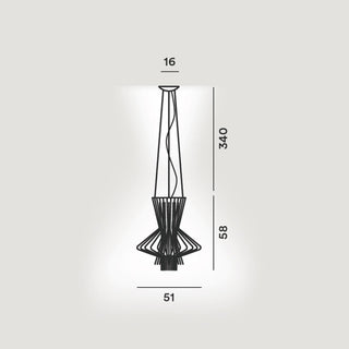 Foscarini Allegretto Ritmico suspension lamp graphite - Buy now on ShopDecor - Discover the best products by FOSCARINI design