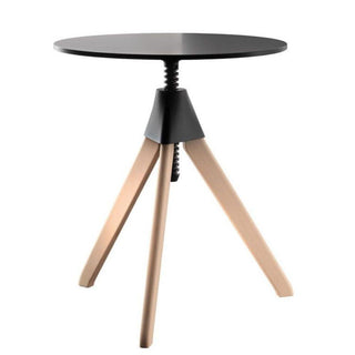 Magis The Wild Bunch Topsy table in beech with colored joint and screw diam. 60 cm. Magis Natural beech/Black - Buy now on ShopDecor - Discover the best products by MAGIS design