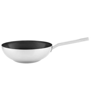 Mepra Stile by Pininfarina wok diam. 28 cm. stainless steel with non-sticking interior - Buy now on ShopDecor - Discover the best products by MEPRA design