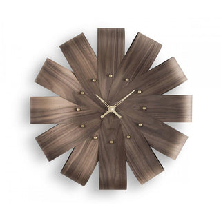 Nomon Ciclo Walnut wall clock diam. 55 cm. Brass - Buy now on ShopDecor - Discover the best products by NOMON design