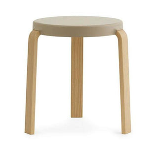 Normann Copenhagen Tap polypropylene stool with oak legs h. 43 cm. Normann Copenhagen Tap Sand - Buy now on ShopDecor - Discover the best products by NORMANN COPENHAGEN design