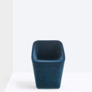 Pedrali Log 365 padded armchair in velvet - Buy now on ShopDecor - Discover the best products by PEDRALI design