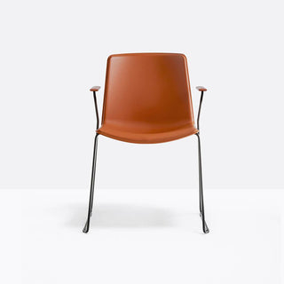 Pedrali Tweet 898 chair with armrests and sled base - Buy now on ShopDecor - Discover the best products by PEDRALI design