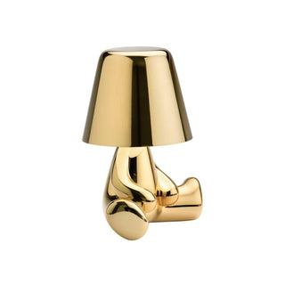 Qeeboo Golden Brothers Joe portable LED table lamp - Buy now on ShopDecor - Discover the best products by QEEBOO design