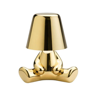 Qeeboo Golden Brothers Joe portable LED table lamp - Buy now on ShopDecor - Discover the best products by QEEBOO design
