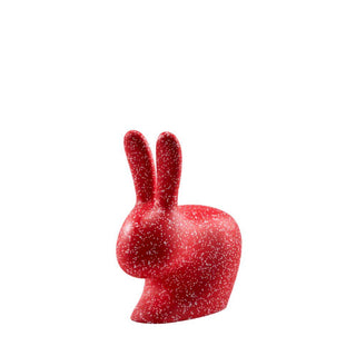 Qeeboo Rabbit Chair Baby Dots in the shape of a rabbit Red - Buy now on ShopDecor - Discover the best products by QEEBOO design