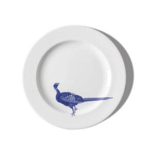 Schönhuber Franchi Shabbychic Dinner Plate white - pheasant blue - Buy now on ShopDecor - Discover the best products by SCHÖNHUBER FRANCHI design