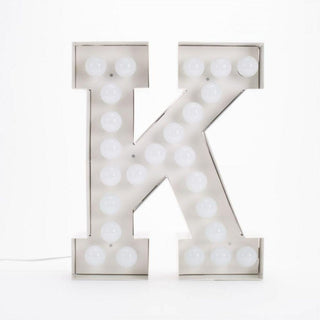 Seletti Vegaz Letter K white - Buy now on ShopDecor - Discover the best products by SELETTI design
