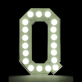 Seletti Vegaz Letter Q white - Buy now on ShopDecor - Discover the best products by SELETTI design