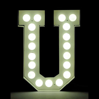 Seletti Vegaz Letter U white - Buy now on ShopDecor - Discover the best products by SELETTI design