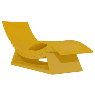 Slide Tic Tac Chaise longue Polyethylene by Marco Acerbis Slide Saffron yellow FB - Buy now on ShopDecor - Discover the best products by SLIDE design