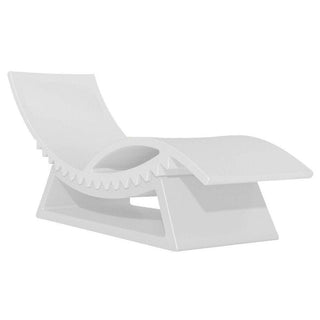 Slide Tic Tac Chaise longue Polyethylene by Marco Acerbis Slide Milky white FT - Buy now on ShopDecor - Discover the best products by SLIDE design