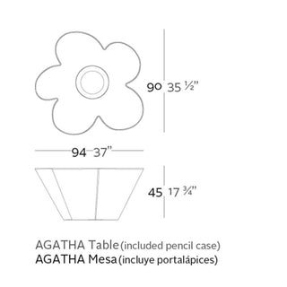Vondom Agatha low table baby by Agatha Ruiz De La Prada - Buy now on ShopDecor - Discover the best products by VONDOM design