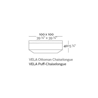 Vondom Vela square pouf 100x100 cm by Ramón Esteve - Buy now on ShopDecor - Discover the best products by VONDOM design