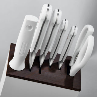 Wusthof Classic White knife block with 6 items - Buy now on ShopDecor - Discover the best products by WÜSTHOF design